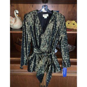 Vintage 1980s Nipon Jaquard Evening Jacket / Top